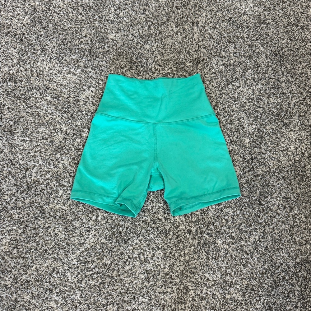 Aerie Green Bike Shorts Lightweight and Comfortable